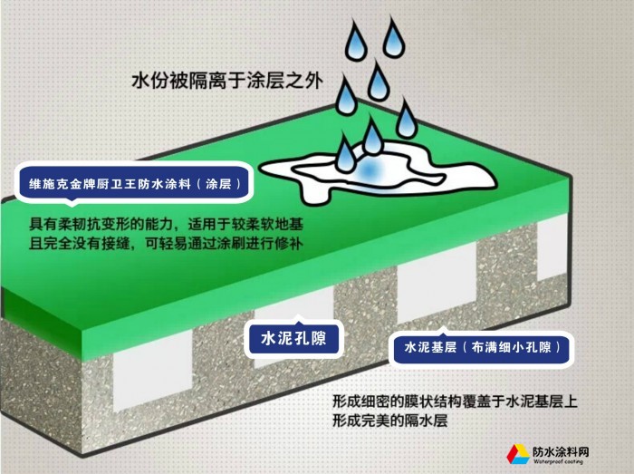 維施克滲透結(jié)晶防水 自潔劑室內(nèi)補(bǔ)漏防水 衛(wèi)生間屋頂外墻防水涂料